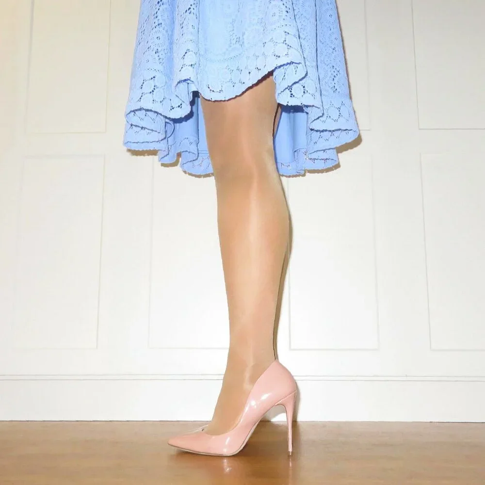 Women's EUC Steve Madden Daisie Dark Blush Patent Stiletto High Heel Pump US 9 - Picture 7 of 14